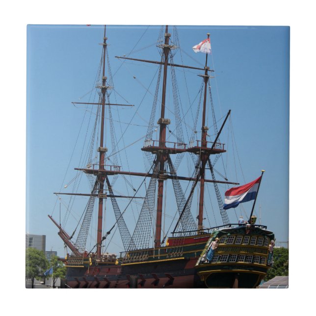 Amsterdam wooden sail ship VOC - Range Tile (Front)