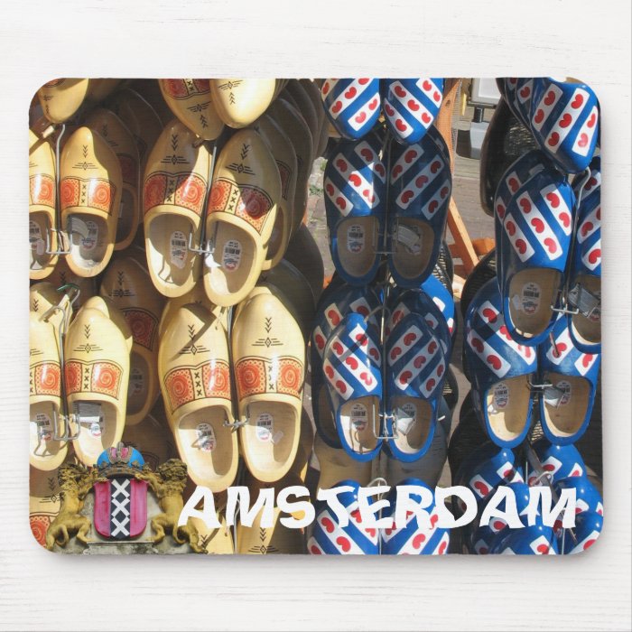 Amsterdam Wooden Shoes Photo Mousepad