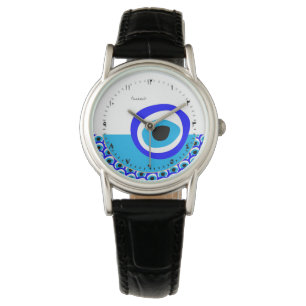 Amulet & Evil Eye Talisman, Turkish / Arabic White Watch