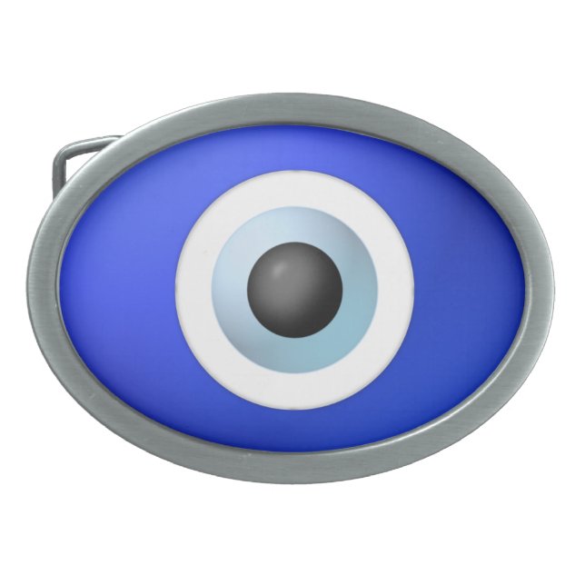 Amulet to Ward off the Evil Eye Oval Belt Buckle (Front)