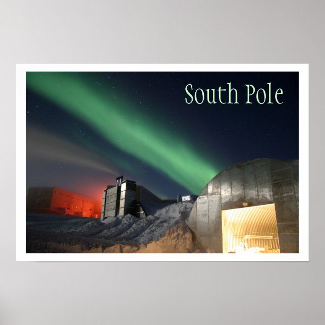 Amundsen-Scott Research Station, Antarctica Poster (Front)