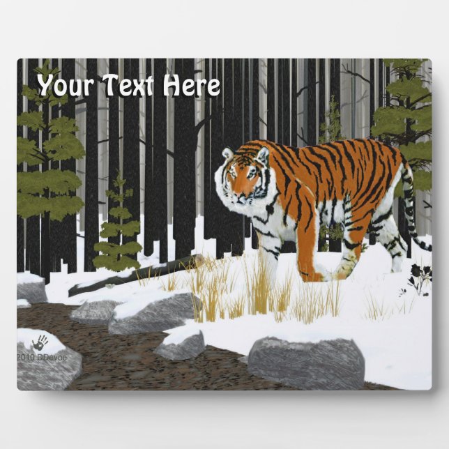 Amur (Siberian) Tiger Plaque (Front)