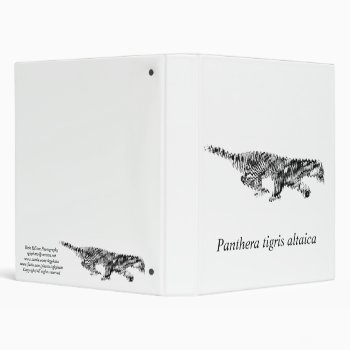 Amur Tiger#2 3 Ring Binder by rgkphoto at Zazzle