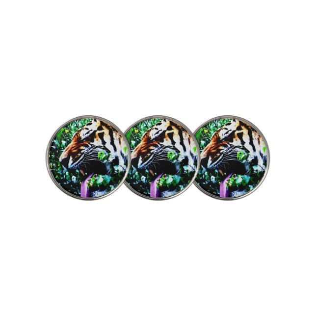 Amur Tiger bmcnm Golf Ball Marker (3 Up)