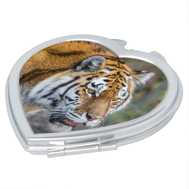 Amur tiger compact mirror (Turned)
