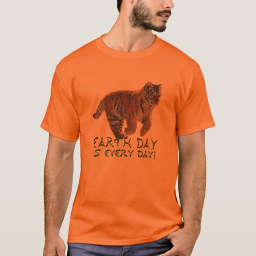 Amur Tiger Cub Earth Day Art Wildlife Shirt