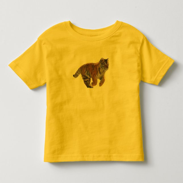 Amur Tiger Cub Fantasy Art Kids Wildlife Shirt (Front)