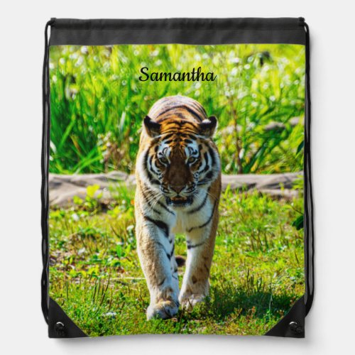 Amur Tiger Drawstring Backpack