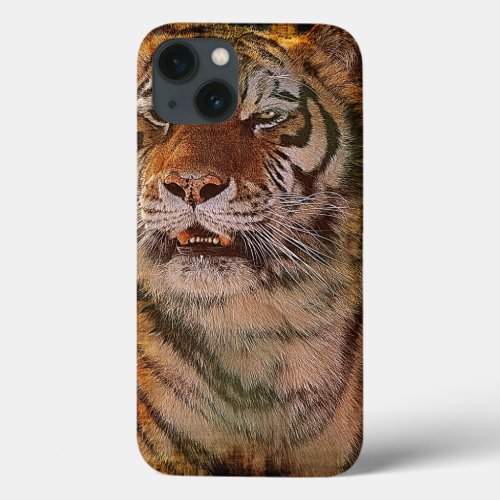 Amur Tiger Portrait Big Cat Wildlife Case