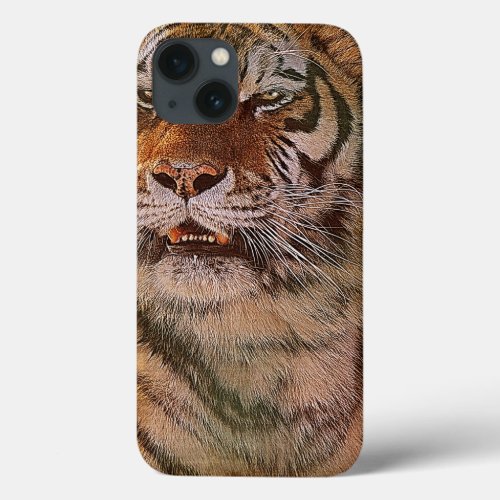 Amur Tiger Portrait Big Cat Wildlife Case
