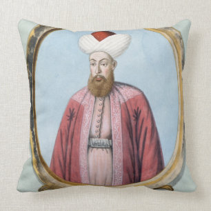 Amurath (Murad) I (1319-89), Sultan 1359-89, from Throw Pillow