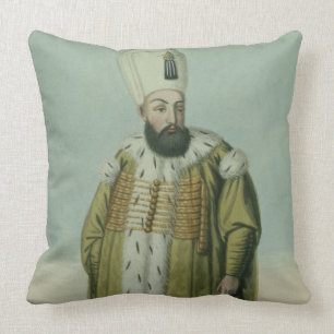 Amurath (Murad) III (1546-95) Sultan 1574-95, from Throw Pillow