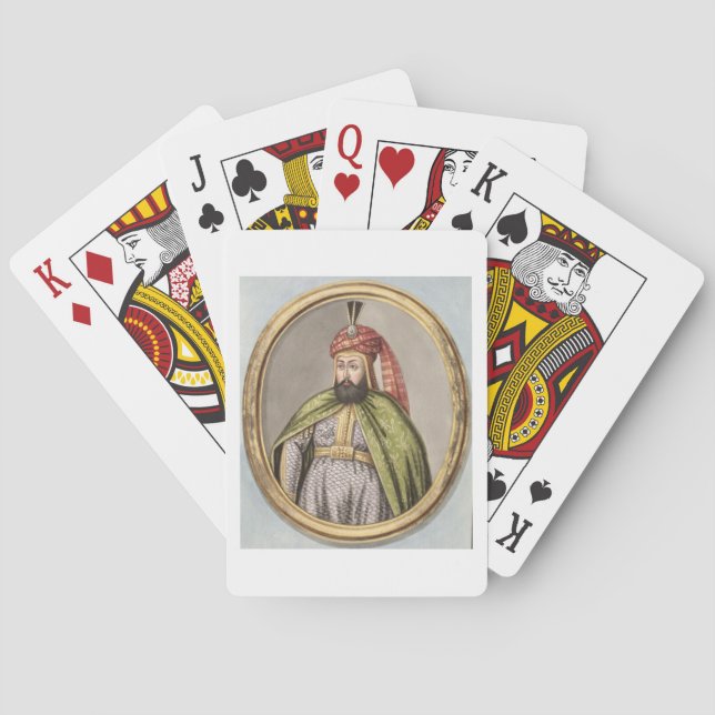 Amurath (Murad) IV (1612-40) Sultan 1623-40, from Poker Cards (Back)
