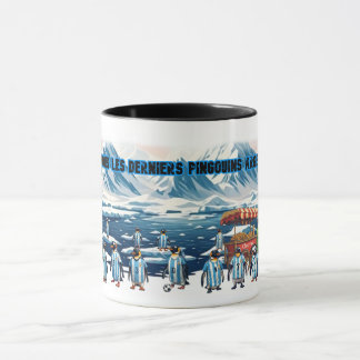 Amusante Equipe de Pingouins Argentins sur un Mug