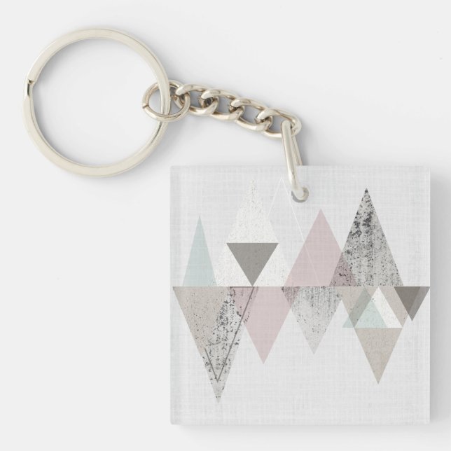 Amuse II | Geometric Modern Keychain (Front)
