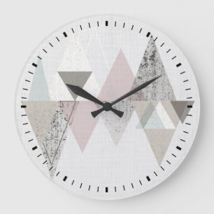Amuse II Geometric Modern Large Clock