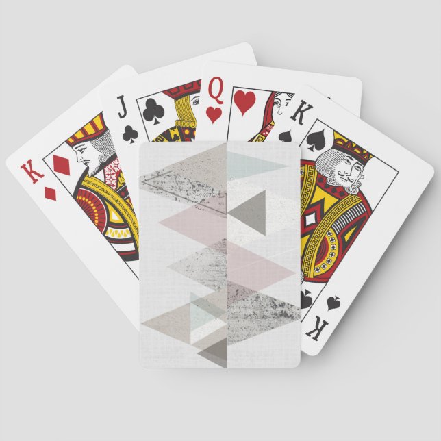 Amuse II | Geometric Modern Poker Cards (Back)