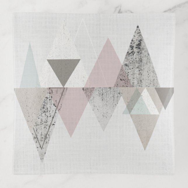 Amuse II | Geometric Modern Trinket Tray (Front)