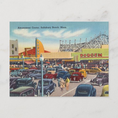 Amusement Center Salisbury Beach Massachusetts Postcard