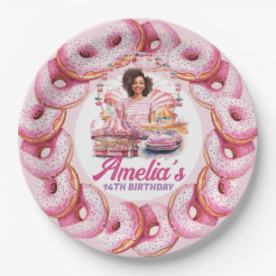 Amusement Park African American Birthday Custom Paper Plates