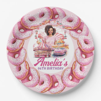 Amusement Park African American Birthday Custom Paper Plates