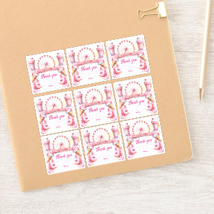 Amusement Park Birthday Sticker