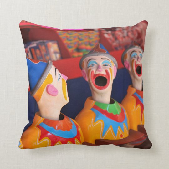 Amusement Park Clown Pillow | Zazzle.com