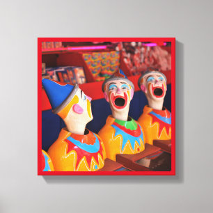 Amusement park Clown Water Game Canvas
