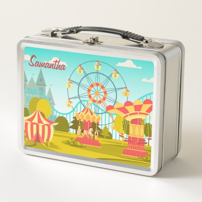 Amusement Park Customized Kid's Lunch Box (Front)