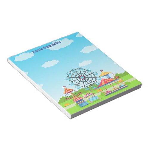 Amusement Park Funfair Notepad