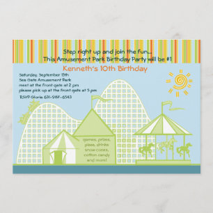 Amusement Park Invitation