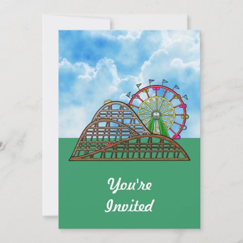Amusement Park Invitation