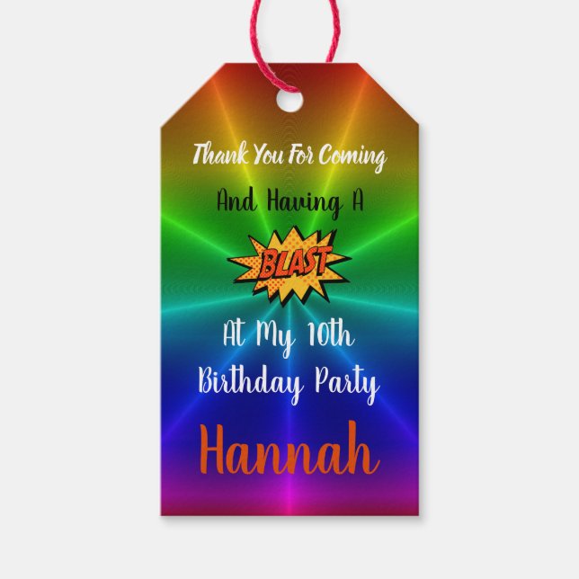 Amusement Park Matching Gift Tag (Front)