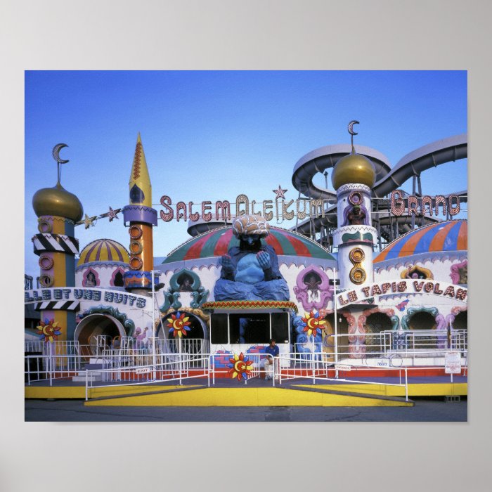 Amusement Park, Old Orchard Beach, Maine Poster