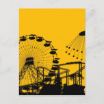 Amusement park postcard