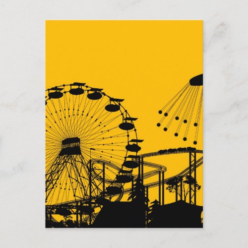 Amusement park postcard