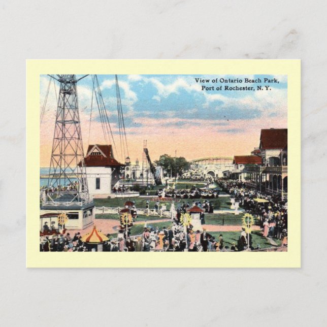 Amusement Park, Rochester, New York Vintage Postcard (Front)