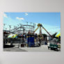 Amusement Park Roller Coaster Old Orchard Beach ME Poster