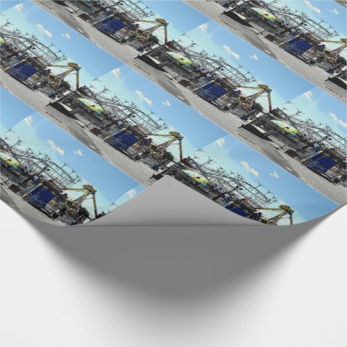 Amusement Park Roller Coaster Old Orchard Beach ME Wrapping Paper