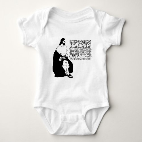 Amusing atheist baby bodysuit