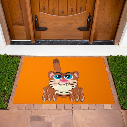 Amusing Cat Doormat