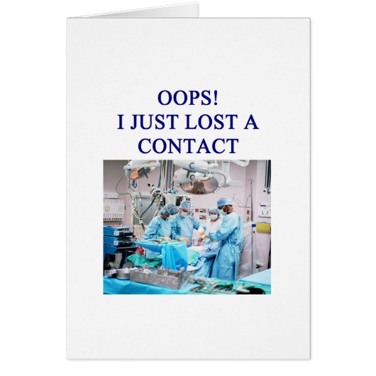 amusing doctor joke cards (Front)