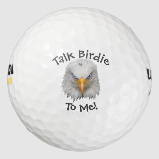 Amusing Eagle "Talk Birdie To Me" Cute Gift Golf Balls