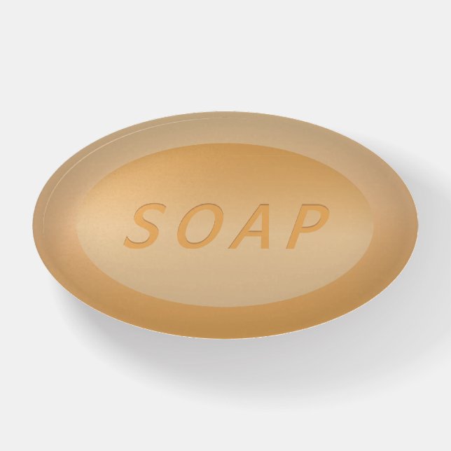 Amusing Soap Bar Effect Paperweight (Front)