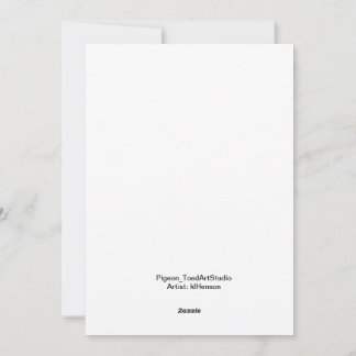 Amusing, whimsical watercolor. invitation