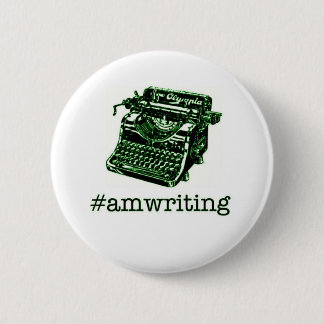 #amwriting pinback button