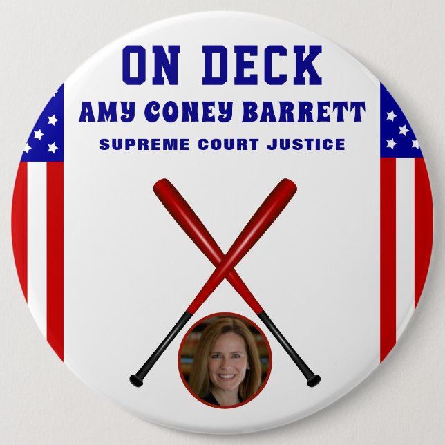 AMY CONEY BARRETT US SUPREME COURT JUSTICE BUTTON (Front)