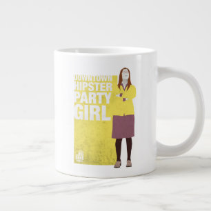 Amy Downtown Hipster Party Girl Giant Coffee Mug