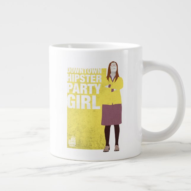 Amy | Downtown Hipster Party Girl Giant Coffee Mug (Right)