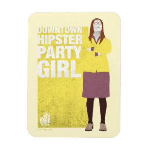 Amy Downtown Hipster Party Girl Magnet